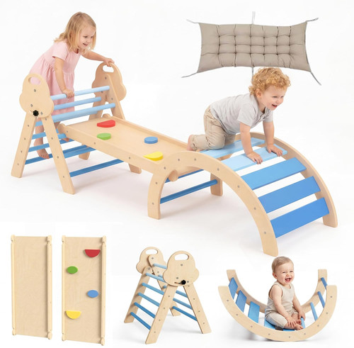 Wooden climbing set for - wooden,