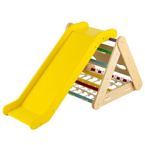 Toddler wooden gym toy - in,
