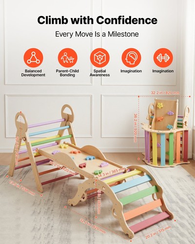 Pikler triangle set in 1 - triangle, set,