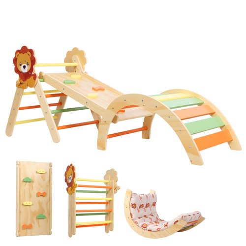 Wooden climbing frame for - wooden,